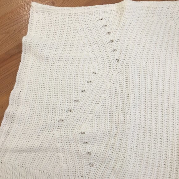 Francesca's ALYA Martha Turtleneck Knit Poncho Sweater Size S/M - Picture 7 of 11